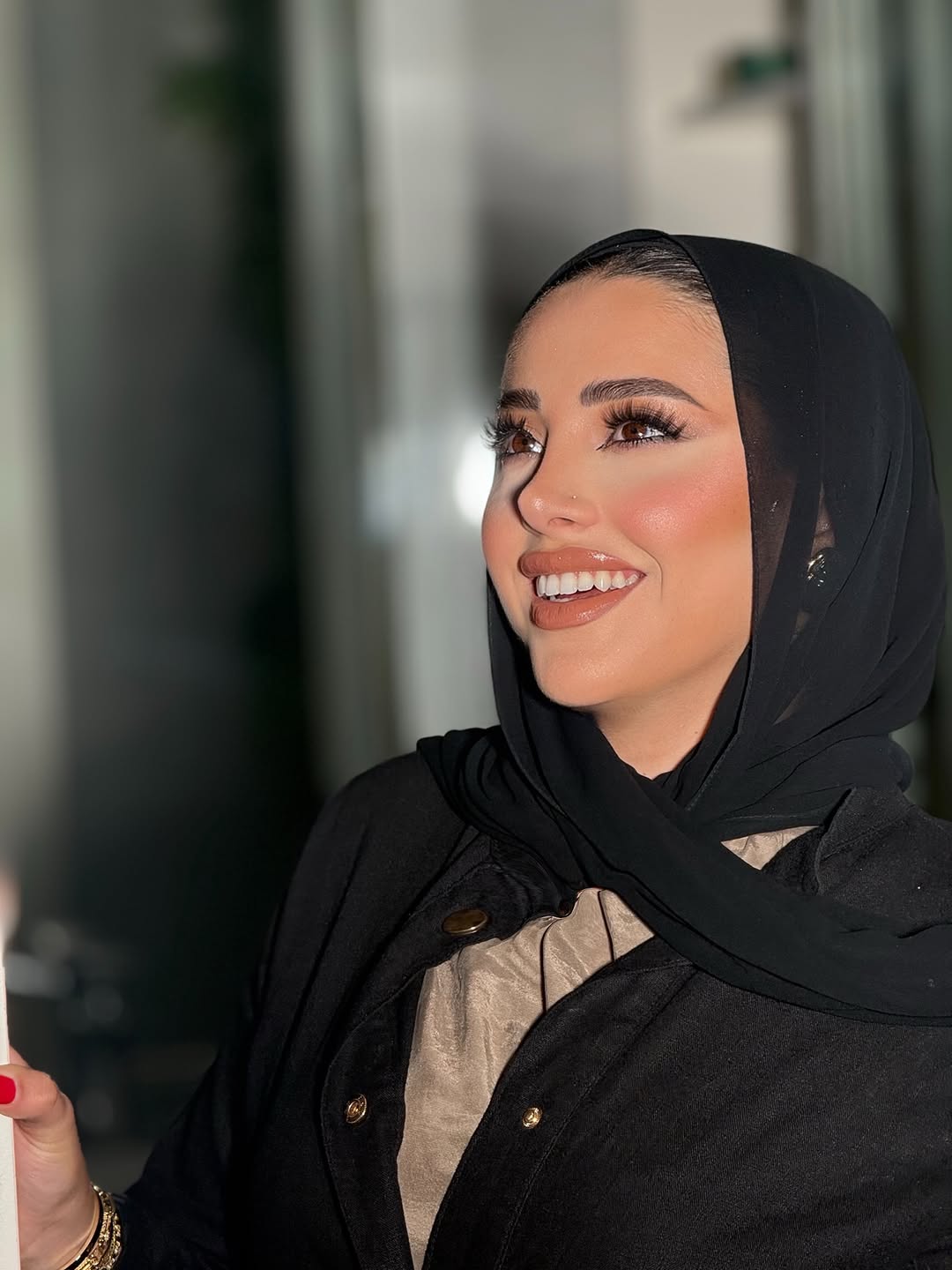 Soft gold eye makeup by Rama Shabaneh